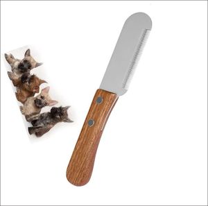 Nouveauté : Couteau de toilettage pour animaux de compagnie avec manche en bois artisanal, pour les toileteurs professionnels - Product Image 2