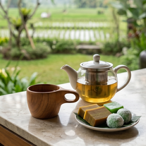 Mug à café en bois de teck naturel de haute qualité à 100 %, avec poignée ergonomique ovale, pour le camping et les voyages, vaisselle de qualité alimentaire, finition sûre - Product Image 5