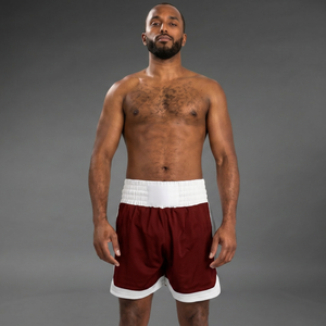 Pantalones Cortos de Boxeo con Ajuste Flexible y Tejido que Controla la Humedad para Rendimiento Deportivo y Uso en el Gimnasio, Pantalones Cortos de Boxeo Transpirables - Product Image 4