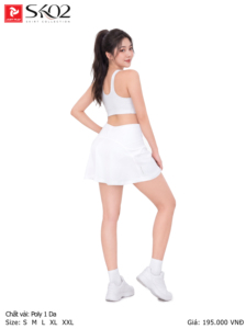 Just Play SK02 White <b>Black</b> Sport <b>Skirt</b> Poly 1Da S M L XL XXL Breathable Quick Dry New Fashion High Quality - Product Image 5