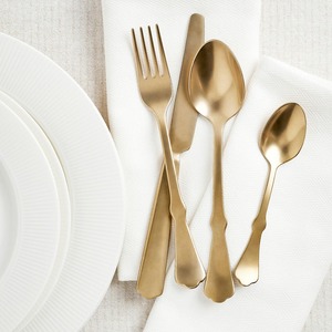 Classic Luxury Gold Cutlery – Elegant Stainless Steel Dining <b>Spoon</b> Fork Knife Set for Fine <b>Table</b> Setup - Product Image 4