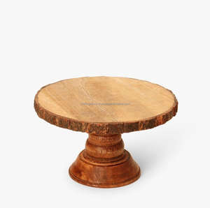 Handcrafted Eco-Friendly Reusable <b>Wooden</b> <b>Cake</b> <b>Stand</b> for Farmhouse Style Kitchen Decor Dishwasher Safe Wholesale in Bulk - Product Image 3