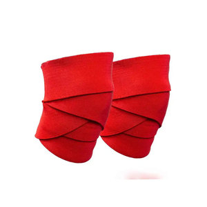 Genouillère Élastique Rouge Unie de Compression pour Hommes et Femmes – Idéale pour le Sport et le Fitness - Product Image 3