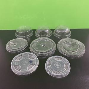 Tapas Planas Transparentes de Plástico PET PP para Vasos Desechables de 75/85/90/93/95/98/120 mm, Impresión Personalizada Disponible - Product Image 4