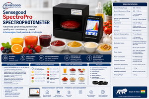 Spectrophotomètre Hunter Lab 400-700nm à succès commercial, personnalisable OEM, instruments Sensegood pour l'analyse des aliments, des boissons et des pâtes - Product Image 3