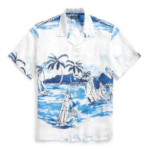 Couple correspondant été Aloha chemises plage vacances imprimé fleuri boutonné haut pour les amoureux - Product Image 1