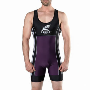 ชุดซิงเกิลเล็ตออกกำลังกาย กีฬามวยปล้ำ ยูนิเซ็กซ์ ออกแบบเองได้ ราคาโรงงานถูก คุณภาพสูง ยั่งยืน ผลิตโดย Hamilo Sports  ขั้นต่ำในการสั่งซื้อน้อย - Product Image 3