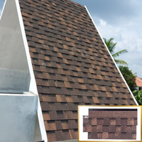 Leichte, einfach zu installierende Fiberglas-Asphaltdachschindeln für Fertighäuser, Villen, Ferienhäuser und kleine Gebäudedächer.