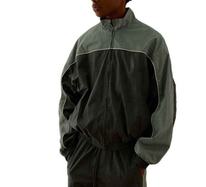Ensemble de survêtement coupe-vent léger et imperméable en nylon pour homme, nouveau style respirant en polyester pour activités de plein air - Product Image 5