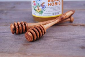 High Quality Handmade Collection Custom Branding Eco-Friendly Janani Style <b>Light</b> Weighted Multi-Size Wooden Honey Dipper <b>Stick</b> - Product Image 2