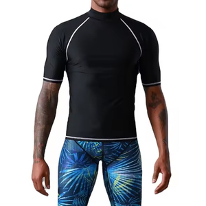 Maillots de bain pour hommes à séchage rapide, manches courtes, sublimation personnalisée, pour cyclisme et natation – Grande Vente - Product Image 1