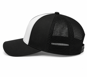 Casquette Trucker Unisexe Tendance Noire et Blanche avec Dos en Maille, Visière Courbée, Panneau Contrastant, Chapeau de Sport, Logo Personnalisé, Respirant, Couvre-chef Décontracté - Product Image 4