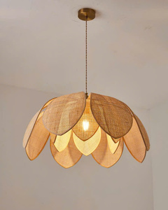 ArtisanCraft Natural Bamboo Ceiling <b>Light</b> Shade With <b>Rustic</b> Elegance - Product Image 4