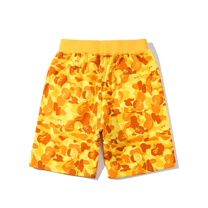 Men's Customizable Breathable Yellow Camouflage Print Board <b>Shorts</b> Mid Waist Quick Dry Casual Swimwear - Product Image 2
