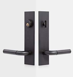 Poignée de tirage à levier double en laiton et acier inoxydable, personnalisable, pour meubles et maison, avec serrure de passage et de confidentialité – Meilleures ventes - Product Image 6