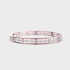 2CT Lab Grown Diamond Round Cut Statement <b>Bangle</b> | Luxury Bridal Wedding Jewelry | Anniversary Gift - Product Image 6