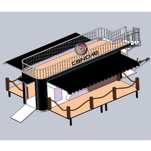 Remolque de catering móvil/barra de catering de remolque plegable para cerveza, aperitivos - Product Image 2