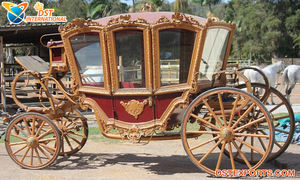 Carruaje Maharaja Horse Baggi Rath para un Paseo de Lujo, Tradicional, Tirado por Caballos, de los Mejores Fabricantes de Carruajes, Color Personalizado Real, Metal y Madera - Product Image 3