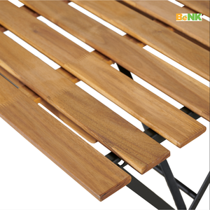 Juego de jardín de madera de acacia de alta calidad más vendido, muebles de comedor al aire libre de Vietnam para patio, apartamento, almacén, uso BeNK - Product Image 2