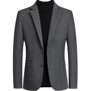 Blazer Homme Slim Fit à Bouton Unique, Veste de Costume Décontractée Chic, Col Rabattu, Manteau Extérieur - Product Image 5