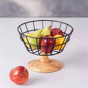 Panier à fruits en métal de grande capacité pour comptoir de cuisine, table à manger, organisateur de fruits et légumes, conception à flux d'air ventilé - Product Image 3