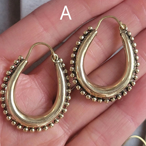 Pendientes de Latón para Pedidos al por Mayor, Acabado de Alto Brillo, Artículo de Fábrica Personalizado, para Uso en Artesanía Metálica, de Metal Craft Global Sourcing - Product Image 1