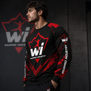 เสื้อสเวตเชิ้ตแขนยาวทรงสปอร์ต คอวี แบรนด์ Warpro Industry สำหรับผู้ชาย ทรงปกติ ระบายอากาศได้ดี พิมพ์ลายแบบ Sublimation เหมาะสำหรับฤดูใบไม้ร่วง - Product Image 6