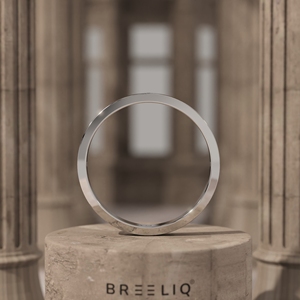 Bague minimaliste en or blanc avec diamant taille princesse, alliance solitaire élégante pour femme, bijoux fins classiques - Product Image 3