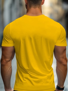 Camiseta Blanca de Algodón y Poliéster, Estilo Vintage, Tejida, Manga Corta, Cuello Redondo, Corte Regular, para Uso Casual - Product Image 2