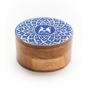 Handmade Wooden Chapati <b>Storage</b> Box with Masala Spice Container Traditional <b>Kitchen</b> Organizer for Roti & Food <b>Storage</b> - Product Image 1
