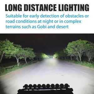4x4ไฟตัดหมอก LED 50นิ้วทำจาก SUV มุมกว้าง12V เชื่อมต่อได้สำหรับรถยนต์ยานพาหนะเสริมจุดสีเหลืองบาร์ไฟออฟโรด - Product Image 5