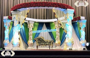 Ensemble de Mandap traditionnel hindou Rajawada, Mandap de mariage hindou Maharani, Mandap de mariage Raj Mahal, Décoration de Mandap de mariage Bollywood, Irlande - Product Image 6