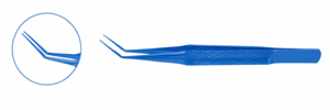Forceps de Capsulorhexis en Titane Bleu Haute Précision pour une Préhension Précise des Capsules et un Contrôle des Tissus - Product Image 2
