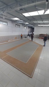 Top vente peau de vache en cuir Patchwork tapis et ensembles motif abstrait haute pile mur à mur pour la maison et le bureau - Product Image 6