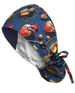 Chapeau d'infirmière unisexe de haute qualité, séchage rapide, respirant, logo personnalisé, en tissu peigné, bonnets médicaux avec bouton pour queue de cheval, chirurgical - Product Image 5