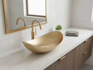 อ่างล้างจานทองเหลืองแท้แบบพรีเมียม สไตล์ฟาร์มเฮาส์ ด้านหน้าแบบเอพรอน ผิวสัมผัสแบบตอกลายด้วยมือ ผิวด้าน ทรงลึก อ่างล้างจานครัวสไตล์รัสติก - Product Image 4