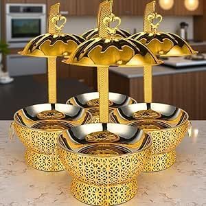 Matériel de restauration, ensemble de buffet en acier inoxydable, chauffe-plats pour mariage, réchaud commercial, chauffe-plats pour service de nourriture - Product Image 6