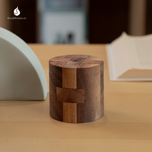 Juego de equilibrio de barriles de madera: Rompecabezas apilable que desafía la gravedad, producto portátil para el desafío de estabilidad de barriles. - Product Image 2