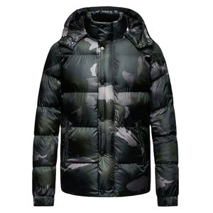 Chaqueta Acolchada ARTIZ INTERNATIONAL para Hombre, Estilo Urbano, Invierno, Aislante, Resistente al Viento, Ecológica, con Cierre de Cremallera, Diseño a Cuadros/Color Sólido - Product Image 4