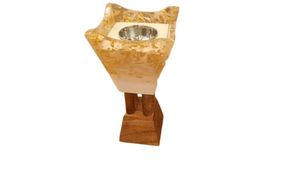 Brûleur à Bakhoor en bois fait main, design unique, écologique, décoratif, pour la maison, le bureau, la mosquée, spirituel, raisonnable - Product Image 4