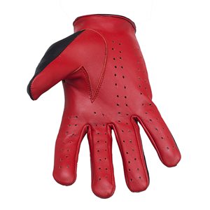 Guantes de Conducción de Cuero Rojo y Negro, Guantes de Cuero Suave y Transpirable Unisex - Product Image 6