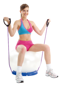 Ballon d'exercice ALLWINWIN EXB10 - Pompe à pied pour gonflage abdominal - Product Image 2