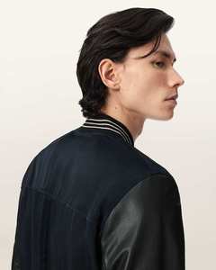 Veste d'hiver pour homme en cuir véritable de qualité supérieure, col montant, style motard classique, service d'échantillonnage personnalisé disponible dans le monde entier - Product Image 1