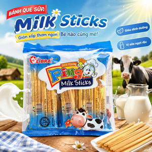 Fragrant Premium Buttery Libra Milk Stick <b>Biscuits</b> Blue 186g Butter Sweet Snack Private Packaging Vietnam Factory - Product Image 1