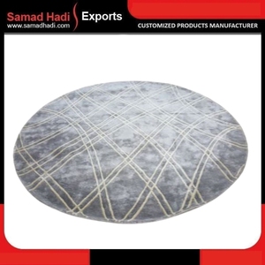 Alfombra de piso con mechones de lana de nuevo diseño de lujo, proveedor directo, Alfombra de piso alto con mechones bordados artesanales para sala de estar - Product Image 4