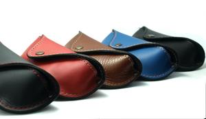 Handmade Leather Glasses <b>Case</b> Genuine Cowhide Pouch Luxury Soft Slim Travel Sunglasses Cover Spectacles Bag LGC-0038 - Product Image 2