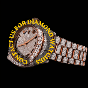Reloj de Hombre de Diseño Único con Caja Redonda Completamente Adornada con Diamantes, Números Romanos, Fecha Automática, Esfera con Diamantes Moissanite, Cuarzo, Estilo Hip Hop - Product Image 2