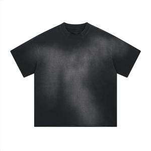 T-shirt personnalisé avec logo, vintage, en coton épais 100 %, effet délavé, coupe oversize, col ras du cou, épaules tombantes, coupe carrée, style streetwear, formel - Product Image 3