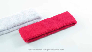 Biểu Tượng Tùy Chỉnh pritned Phòng Tập Thể Dục Tập Thể Dục Bóng Rổ Thêu Mồ Hôi Bông Khăn Tùy Chỉnh Chạy Sweatband Khăn Đàn Hồi Thể Thao Headband - Product Image 5