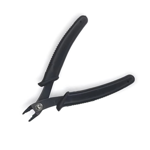 Pince coupante noire en acier inoxydable pour extensions capillaires à la kératine – Outil de coiffure pour extensions de cheveux - Product Image 2